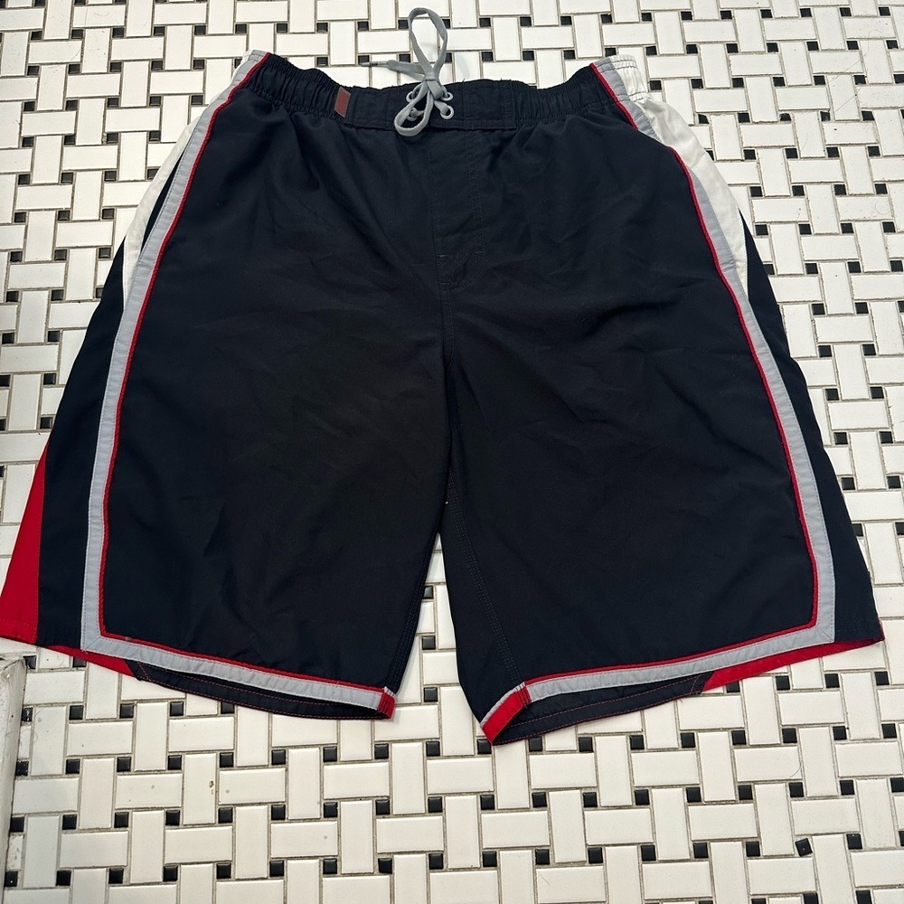 Nike Black and Red Athletic Shorts